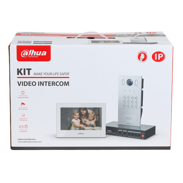 Dahua -  Kit interphone vidéo - 1MP - 7 pouces - PoE