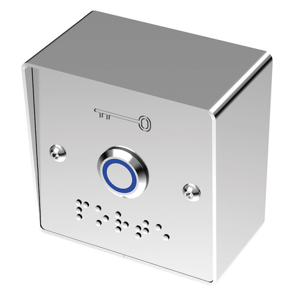 BOUTON POUSSOIR BLEU