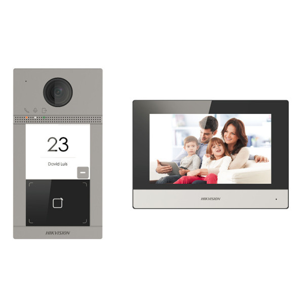 DS-KIS604-S(C) - Kit interphone vidéo  - 2MP - 7 pouces - PoE