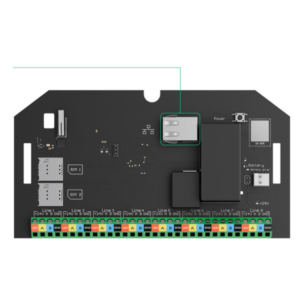Ajax Superior Hub Hybrid (4G) sans boitier (8EU/ECG) ASP (SUPERIOR)