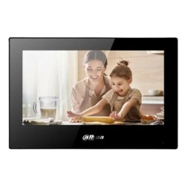 Dahua VTH5321GB-W – Moniteur vidéo intérieur IP 7" tactile, noir, WiFi, PoE