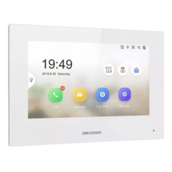 Hikvision DS-KH6320-WTE1-W – Moniteur vidéo intérieur IP 7" tactile, WiFi, PoE
