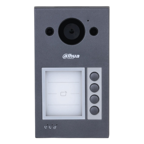 Dahua VTO3312Q-P – Platine de rue vidéo IP 4 fils, aluminium