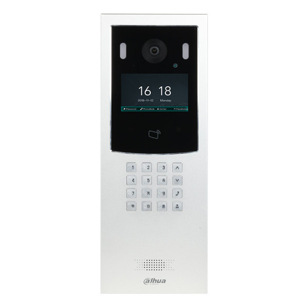 Dahua VTO6441F – Platine de rue vidéo IP avec écran 4,3", aluminium