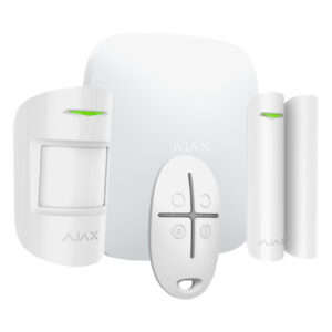 Ajax StarterKit Alarme,Kit alarme sans fil (GSM + Ethernet) Blanc